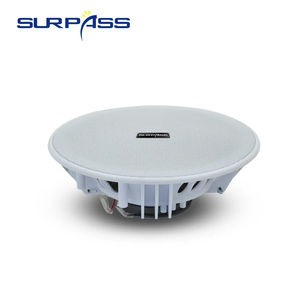 15W PA Sound System 6inch Home Passive In-ceiling Speaker HiFi Recessed Full Range Music Loudspeaker for Hotel Office Gym House