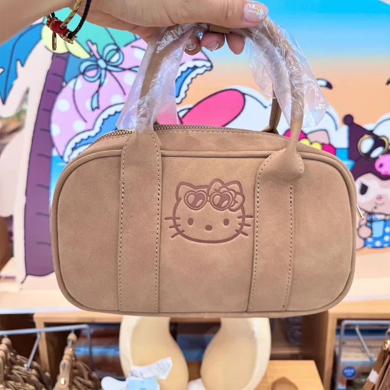 

Новая мультяшная сумка Hello Kitty, летняя, черная, кожаная, в стиле ретро, универсальная, милая, мини-сумочка для наушников, ручная/наплечная сумка, подарок на день рождения