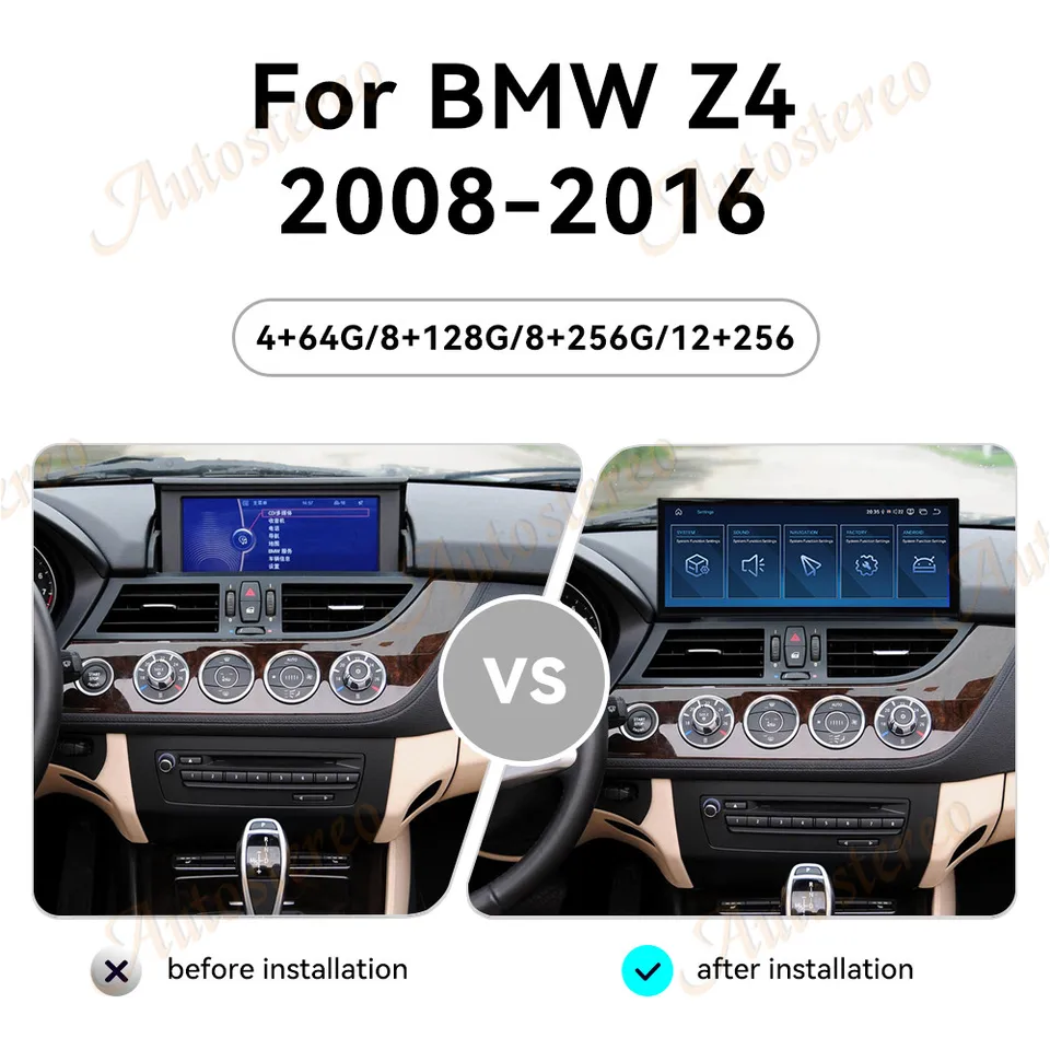 15.8インチ Qualcomm 680 Android 14 Carplay対応 BMW Z4 E89 (2009-16
