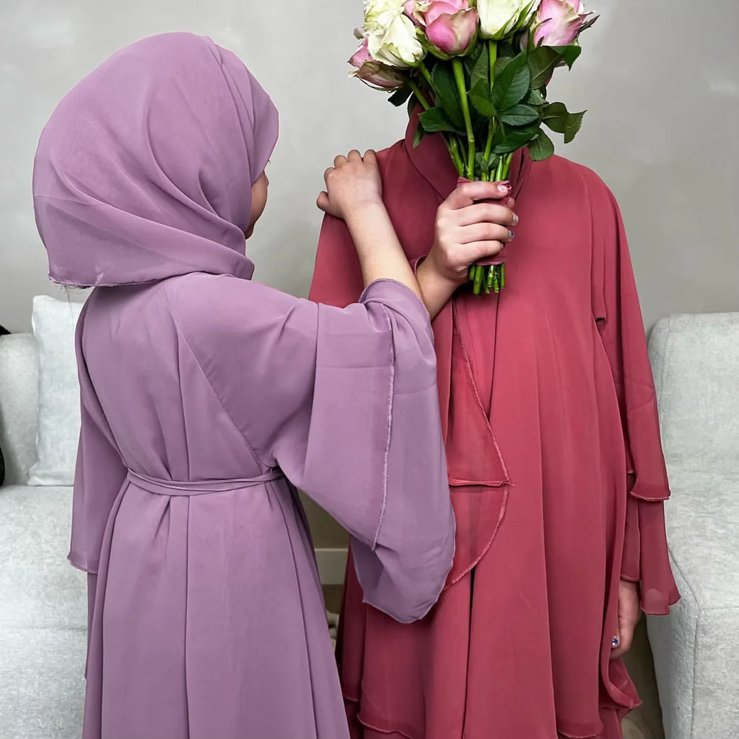 

Мусульманский женский шифоновый кардиган для девочек, открытый кафтан Абая Дубай, Ид Рамадан, ислам, Джалабия Сабея, кафтан, марокканский женский халат