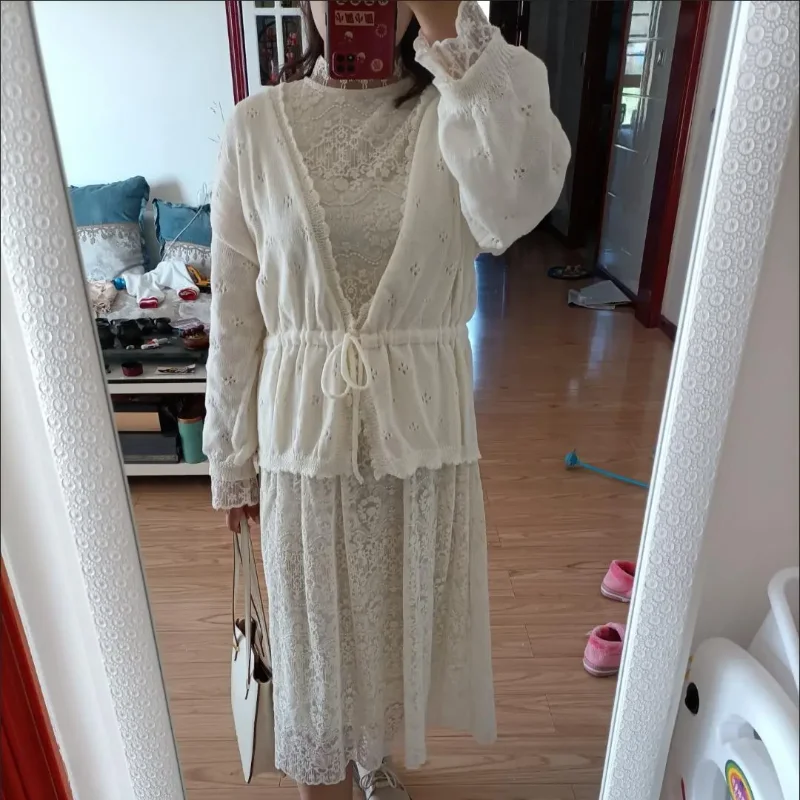 Women Cardigans Summer Hollow Out Loose Outwear Flattering Waist Design New Trendy Holiday Sun Protection Temper Daily Girlish