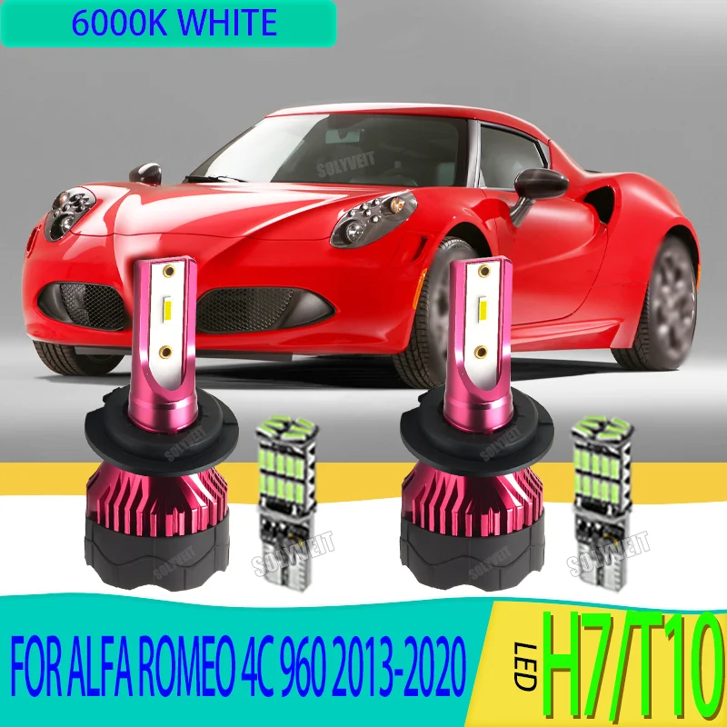 

H7 LED Bulb High/Low Beam Car Headlight Conversion Kit 6000k White For Alfa Romeo 4C 960 2013 2014 2015 2016 2017 2018 2019 2020