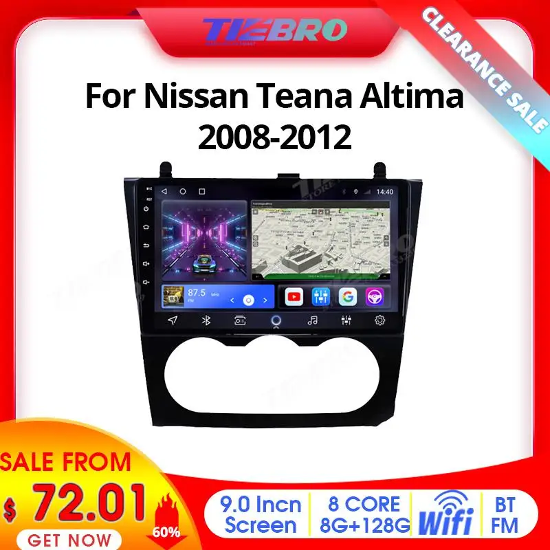 

Tiebro Clearance Sale 60% Discount 2DIN Android 10 Car Radio For Nissan Teana Altima 2008-2012 GPS Auto Radio Navigation Stereo