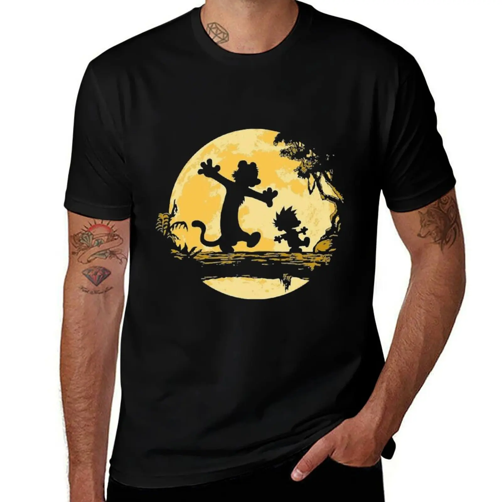 Calvin and Hobbes Gift Perfect T-Shirt Street Art Print Tee Shirt T-Shirt