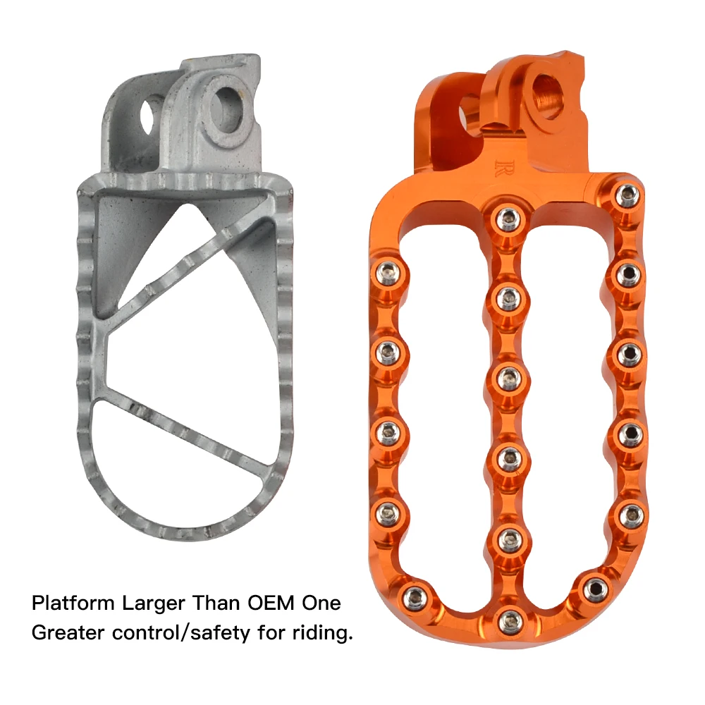 NICECNC Footrests Footpegs for KTM 690 Enduro/R 790 890 Adventure/R 1290 Super Adventure/R/S 990 Adventure/LC8/R 990 Supermoto T