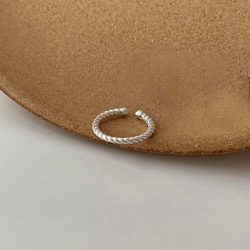 Neuer Ring aus 925er-Sterlingsilber im schlichten Stil, Persönlichkeitsring, Damenring, Geburtstagsgeschenk für Freunde, exquisiter Schmuck – Detail 2