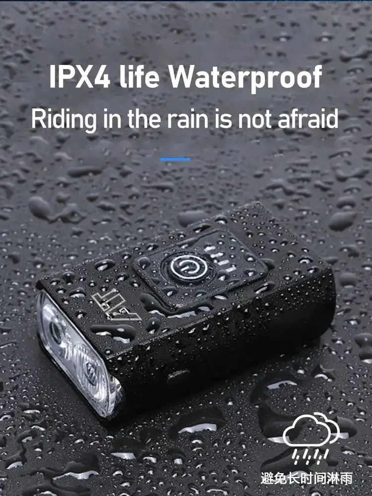 AliExpress Other Front Bike Light USB Rechargeable Power Display Bicycle Led Light Waterproof Bicycle Headlight Flashlight Cycling Accessories