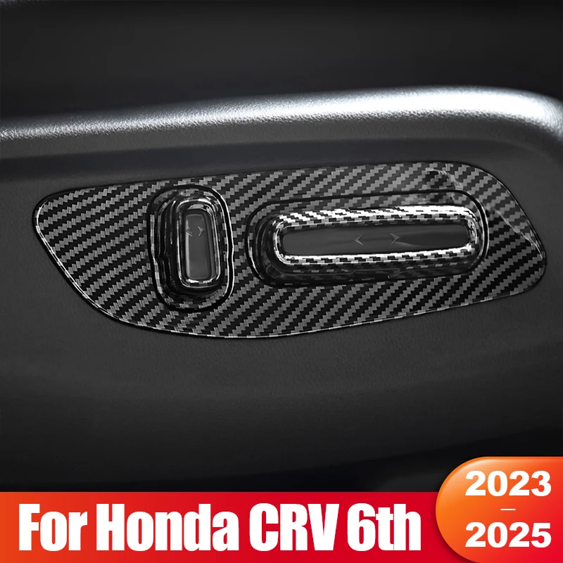 

For Honda CR-V CRV 6th Gen 2023 2024 2025 Hybrid Car Seat Adjusting Switch Knob Panel Cover Trim Sticker Accessories