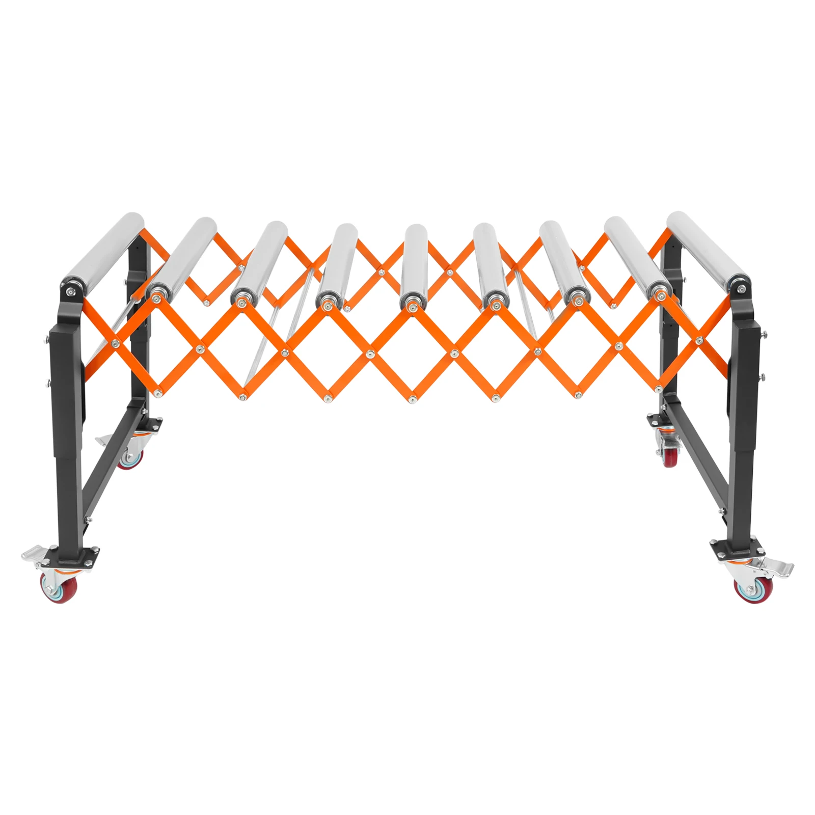 51.57 * 23 * 28.82 بوصة طاولة ناقل دوارة قابلة للتعديل، ناقل أسطواني مرن تلسكوبي لآلات النقش والمسويات #3