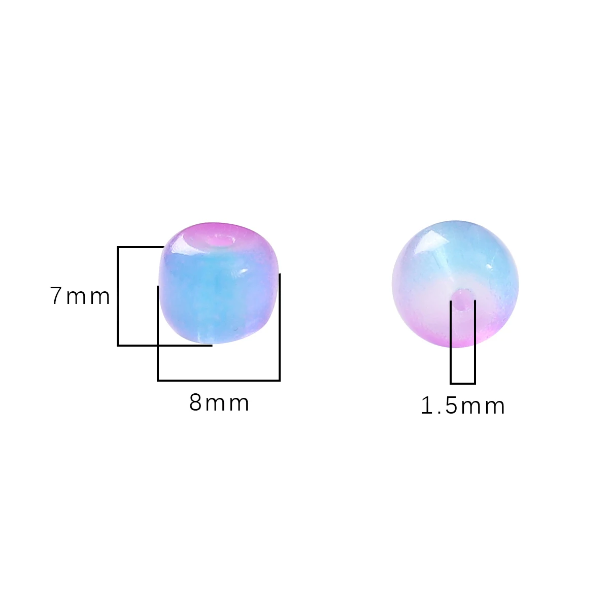 About 30pcs glass imitation jade beads, apple beads, round beads, DIY handmade beaded necklaces, jewelry accessories, loose bead