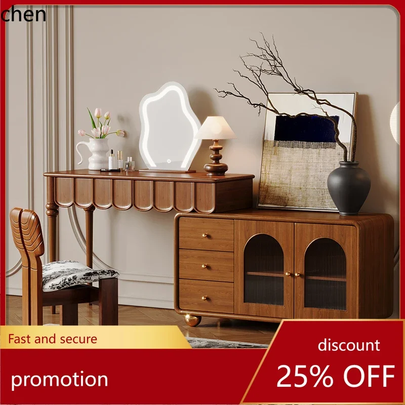 b7- Dressing Table Bedroom Simple Dressing Table Computer Desk Integrated Corner All Solid Wood