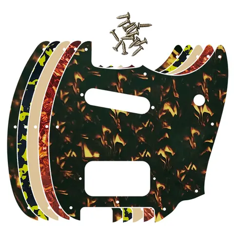 Fei Man 맞춤형 기타 부품, 험버커 픽업, 스크래치 플레이트, 픽가드, US 스퀴어, 총알 머스탱, SH, 여러 가지 색상 옵션