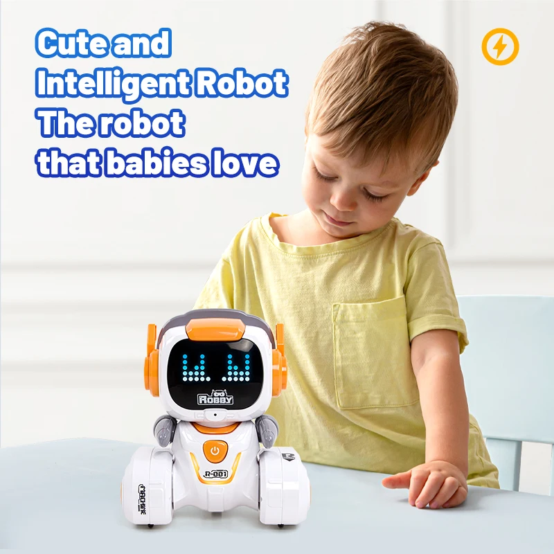 Smart Dancing Music Electric RC Robot Toy 2.4G Auto Demo Touch Sensing Colorful Lighting Remote Control Robot RC Toy Gifts Kids