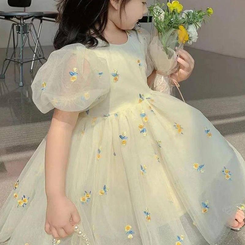 2023 New Korean Fashion Dress for Girls Elegant Fashion Vintage Gentle Aesthetic Sweet Cute Kawaii Floral Chic Casual Robes