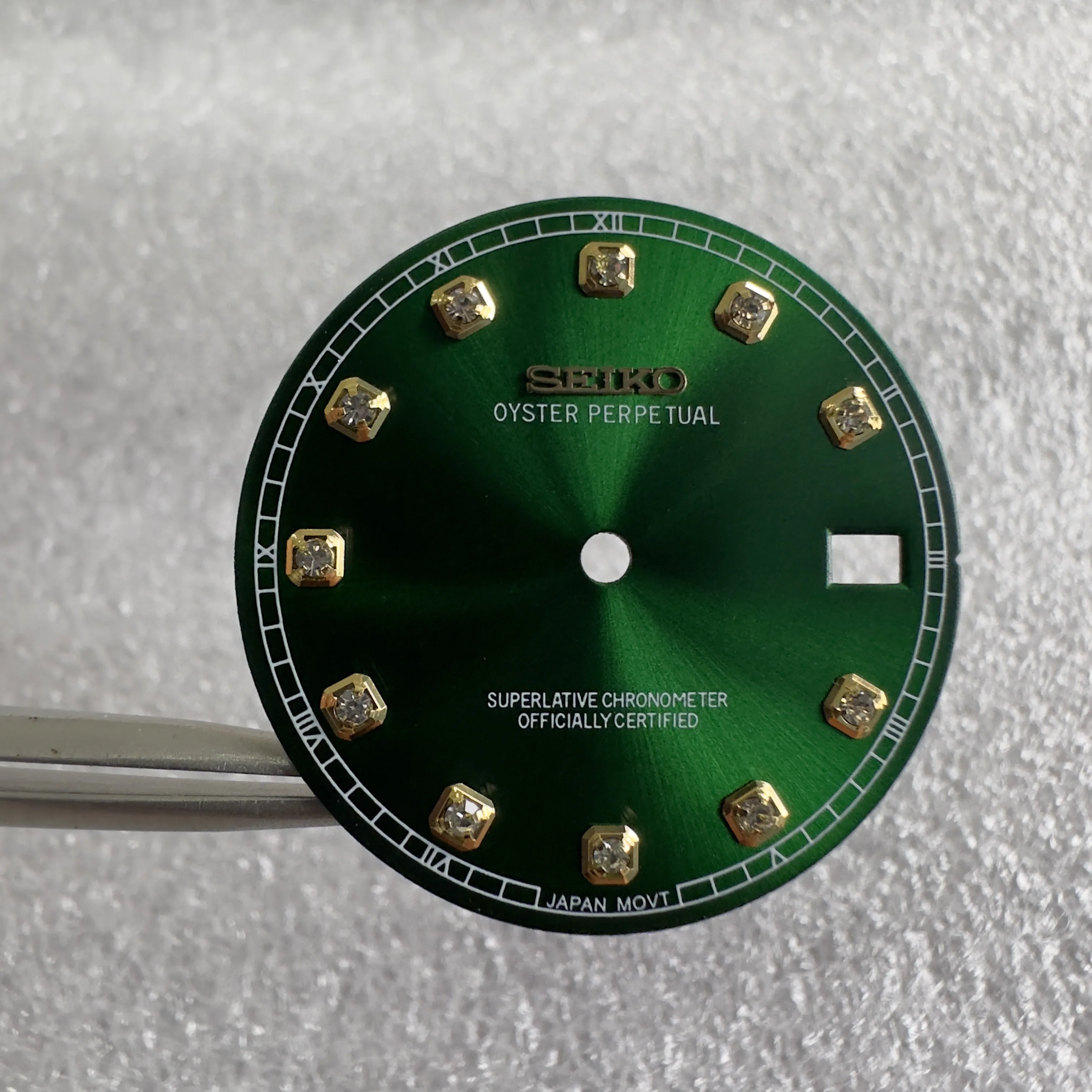 ساعة تسجيل بنمط الشمس للرجال ، قرص جديد ، إكسسوارات حركة ، وجه ماسي ، مناسبة لـ NH35 ، NH36 ،