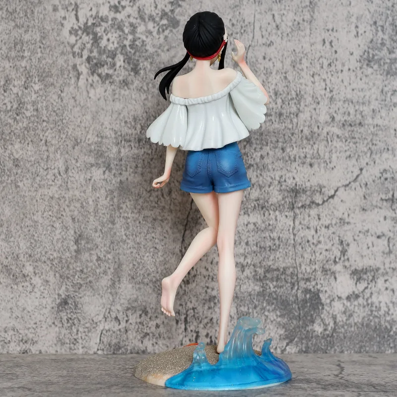 31ซม.ของแท้อะนิเมะSPY×FAMILY Figurine Anya Forger Beach Yor Action Pretty Girl PVCคอลเลกชันตุ๊กตาตุ๊กตาของเล่นของขวัญ