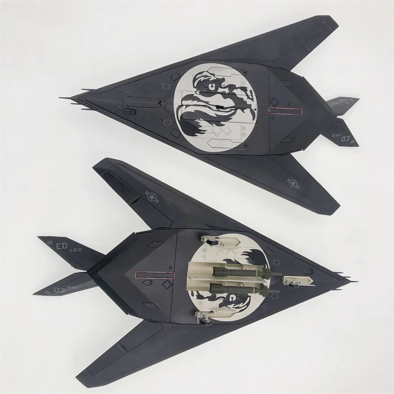 1/72 F117 Nighthawk Stealth Fighter Aircraft Metal Military Model Diecast Plane Model For Boy Gift With Box Collection