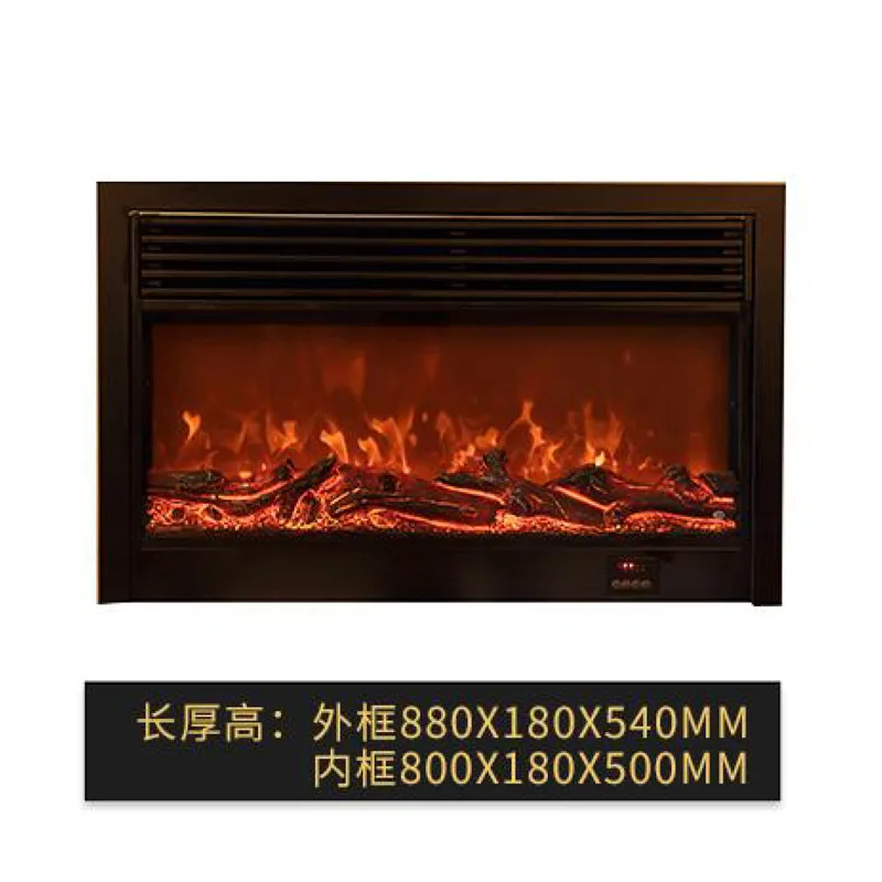 A piece of home decoration embedded electronic fireplace core simple simulation fireplace electronic heating