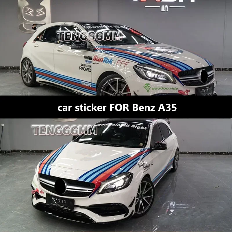 

Автомобильная наклейка для Benz A35 AMG C63 C43, специальная модификация, модная спортивная наклейка, пленка, аксессуары