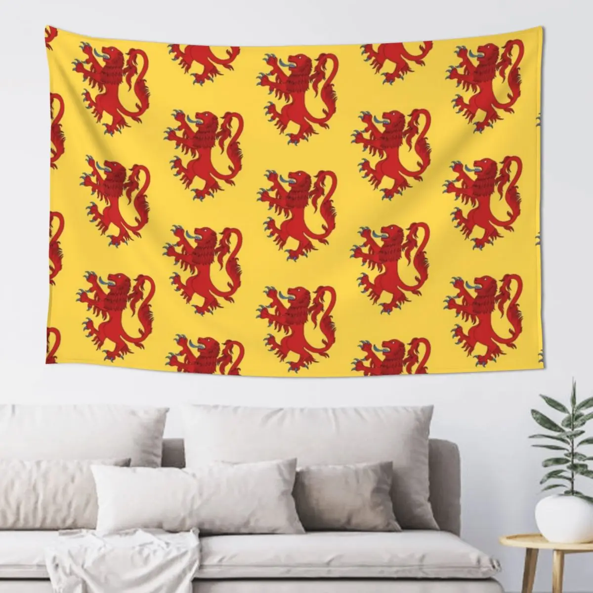 Lion Rampant Gules Tapestry Decor For Bedroom Bedrooms Decor Tapestry