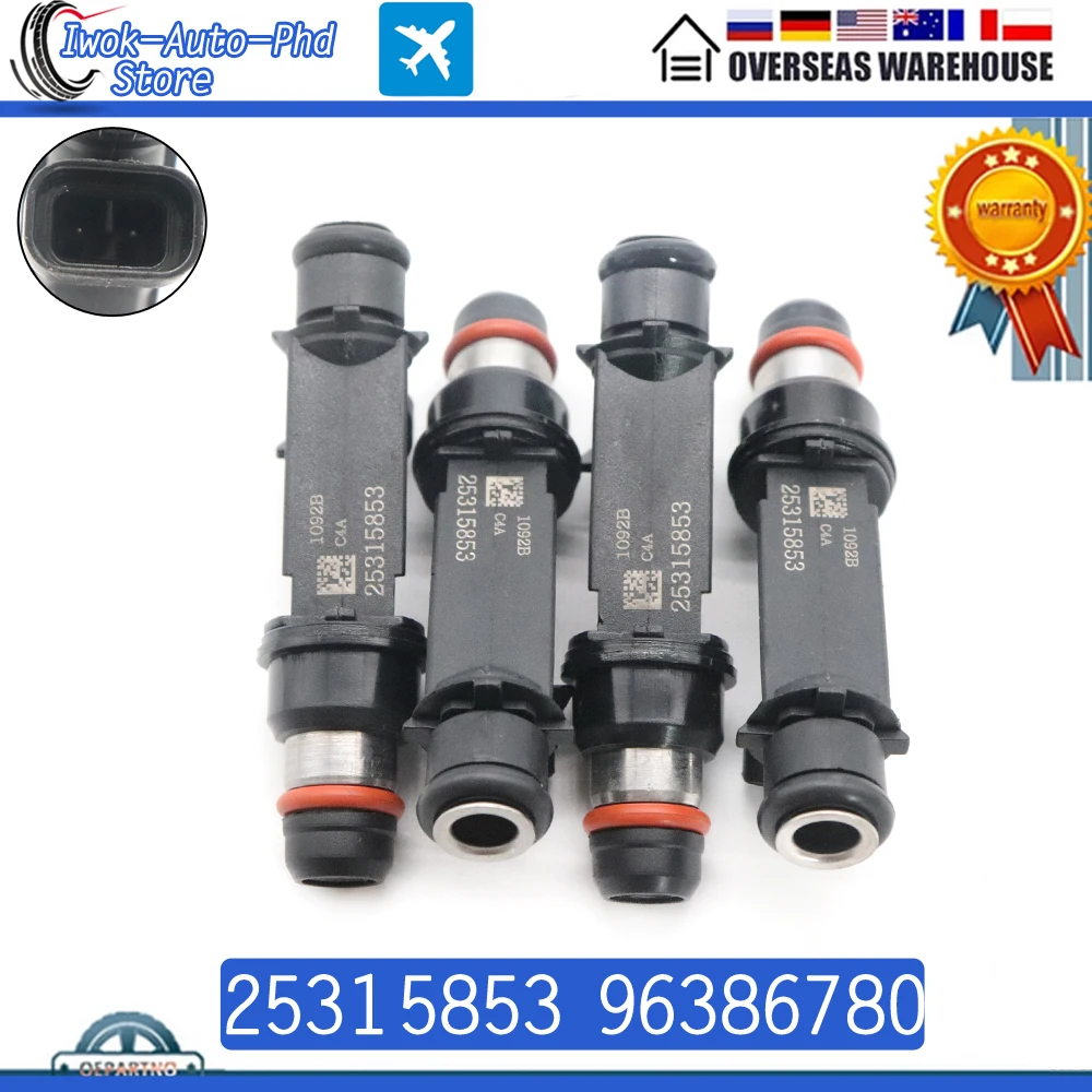 

25315853 96386780 Car Fuel Injectors Nozzle for Suzuki Chevy Aveo 1.6L Opel Pontiac Wave 2004 2005 2006 FJ720 25334150