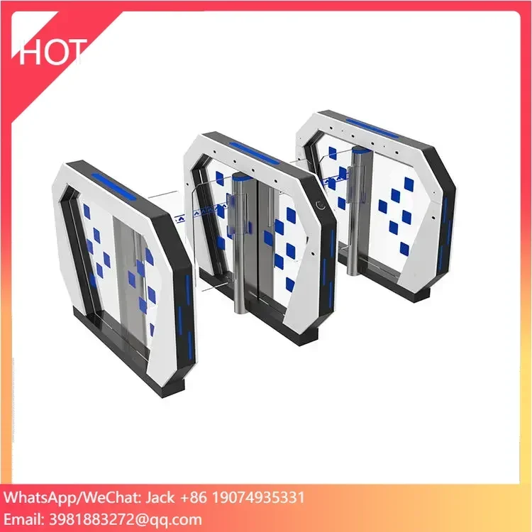 

RFID QR Code Facial Recognition Biometric Fingerprint Card Reader Face Recognition Access Control Turnstile Gate Gym Speed Gate