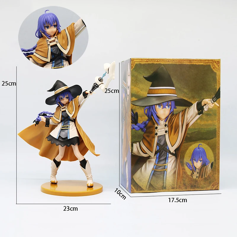 25cm Magician Roxy Migurdia Action Figure Muji Tensei: Muji Tensei Anime Figure Pvc Adult Collectible Model Kawaii Doll Toy