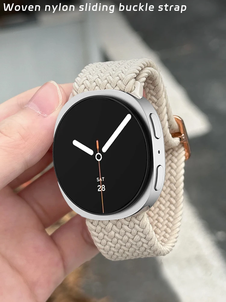 Band für Samsung Galaxy Watch 8 Classic 46 mm geflochtener Schlaufen-Handgelenkgürtel Armband Correa Pulseira Galaxy Watch 8 44 mm 40 mm Riemen