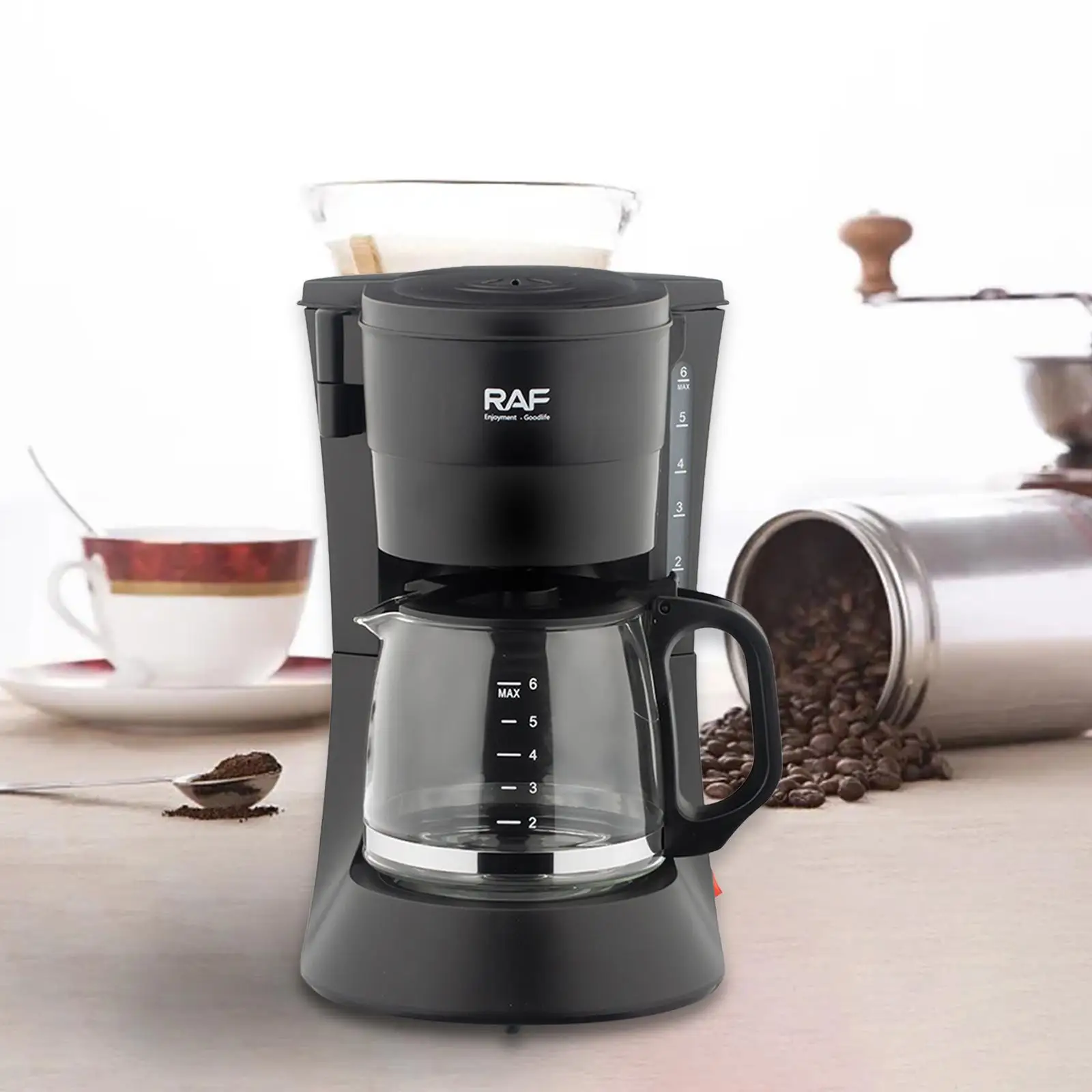 Drip Coffee Maker Home Use Coffee Brewer EU Adapter for Kitchen Latte Office