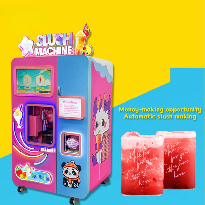 YG High Quality World First Slushee Making Machine Fully Automatic Commercial Cold Slush Vending Machines Supplier from China