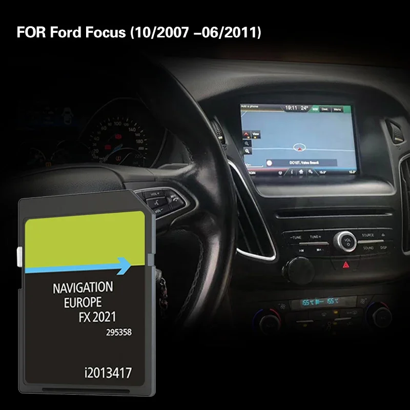 FX 2021 FOR Ford Focus 10/2007 -06/2011 Map Cover Navigation GPS Sat Nav Memory Flash Card