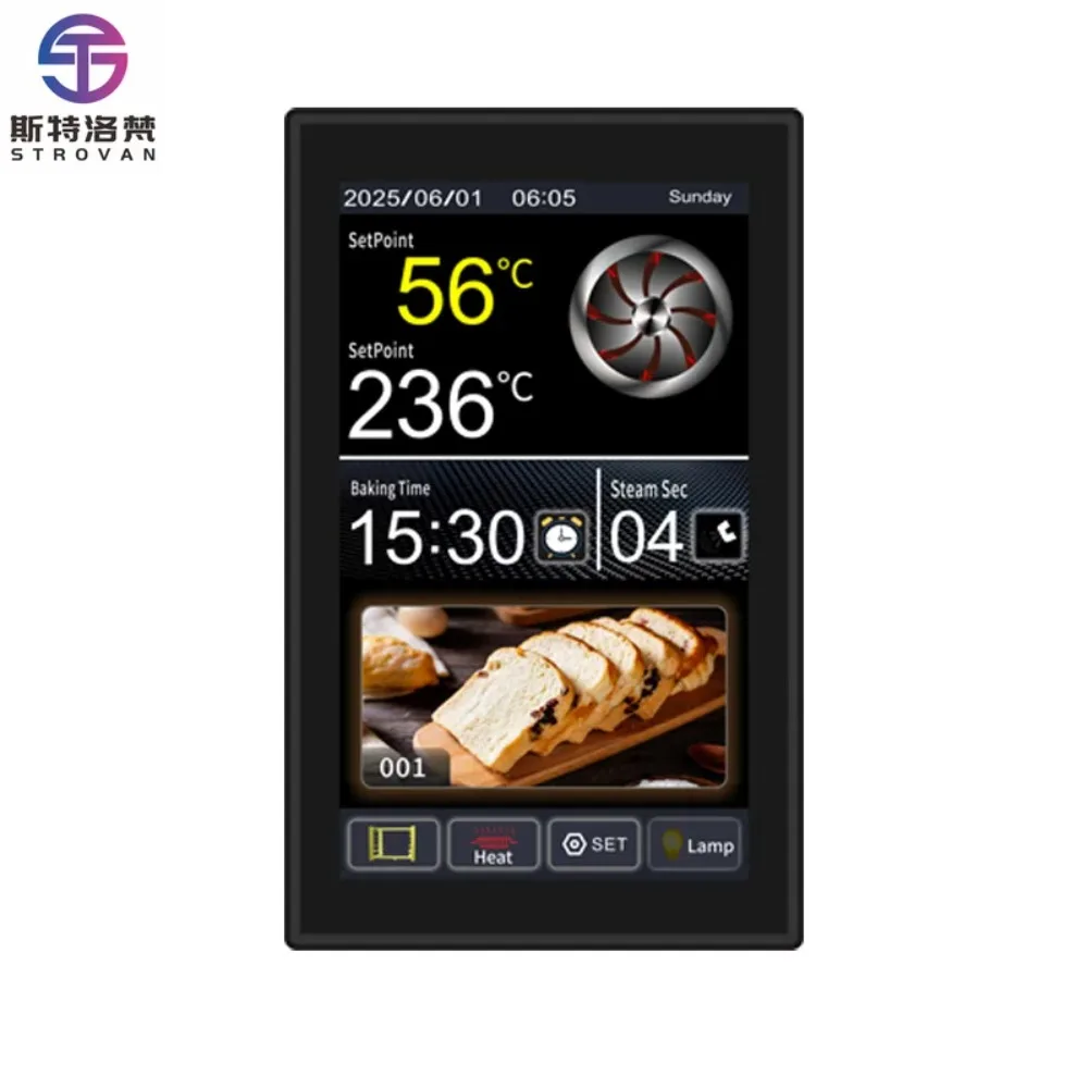 10 Inch Large Rotary Oven Temperature Controller MK6A73 Touch Screen LCD IP68 / Plastic Thermostat Control 1C