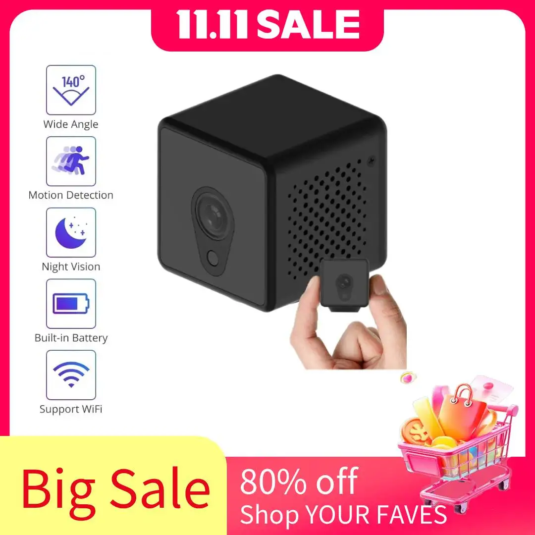 PEGATAH 2MP HD Wifi Mini Body Camera Infrared Night Vision Home Security Video Recorder Motion Detection Surveillance Cameras