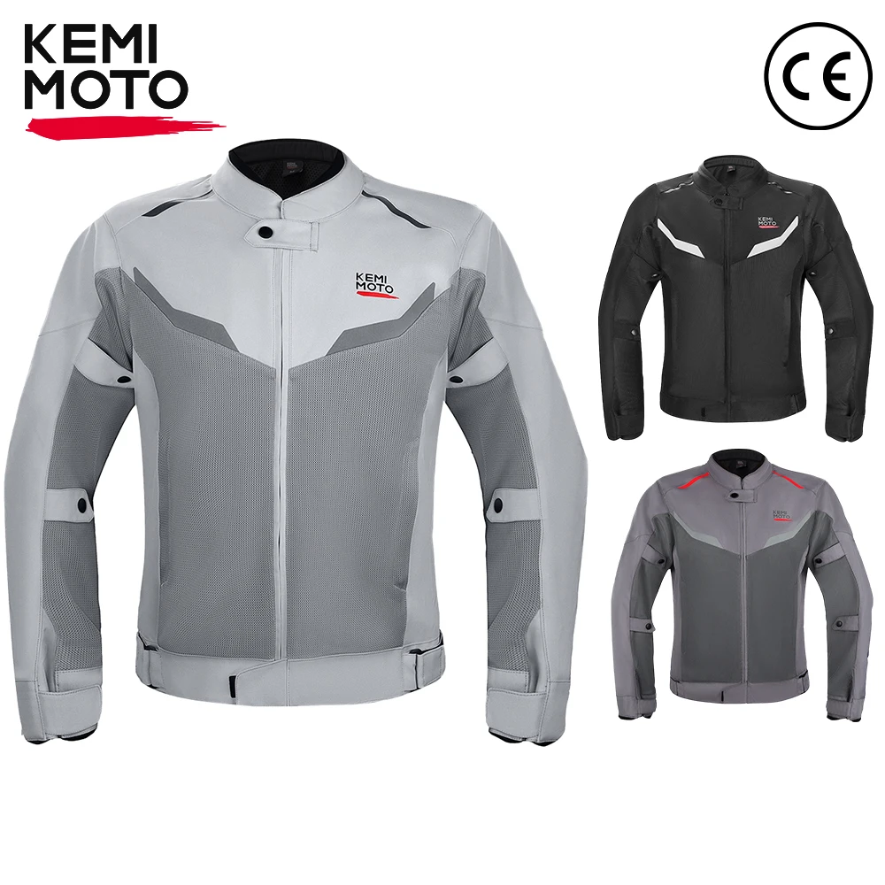 

Jacket for Motorcycle Motocross Riding Clothing Men Street Gear Breathable CE Protector Gear Cycling Summer Outfit Off-road