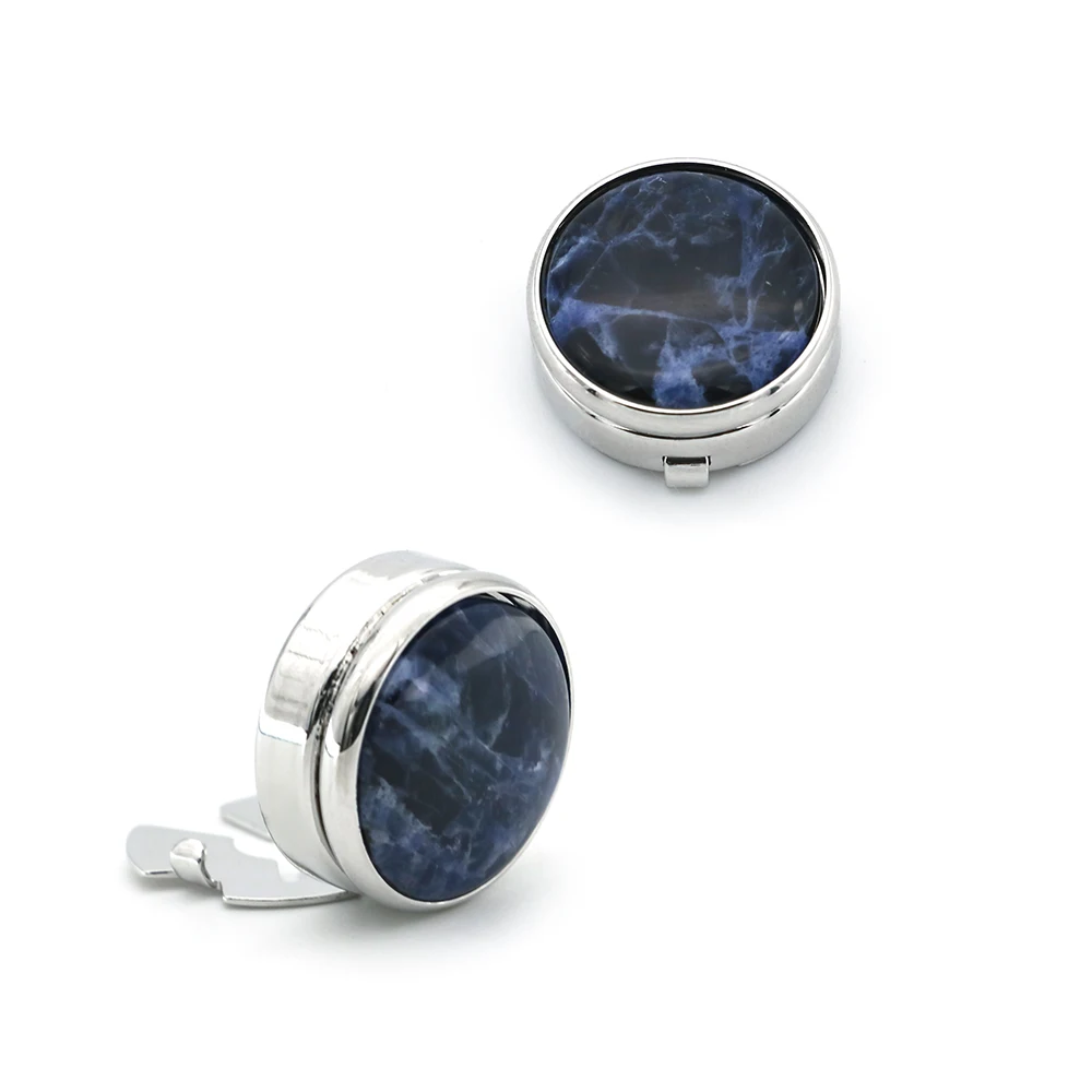 Men\'s Carbon Fibre Cufflinks For Normal Shirt Business Dress Cuff Button Cover Decoration Wedding Cuff Links