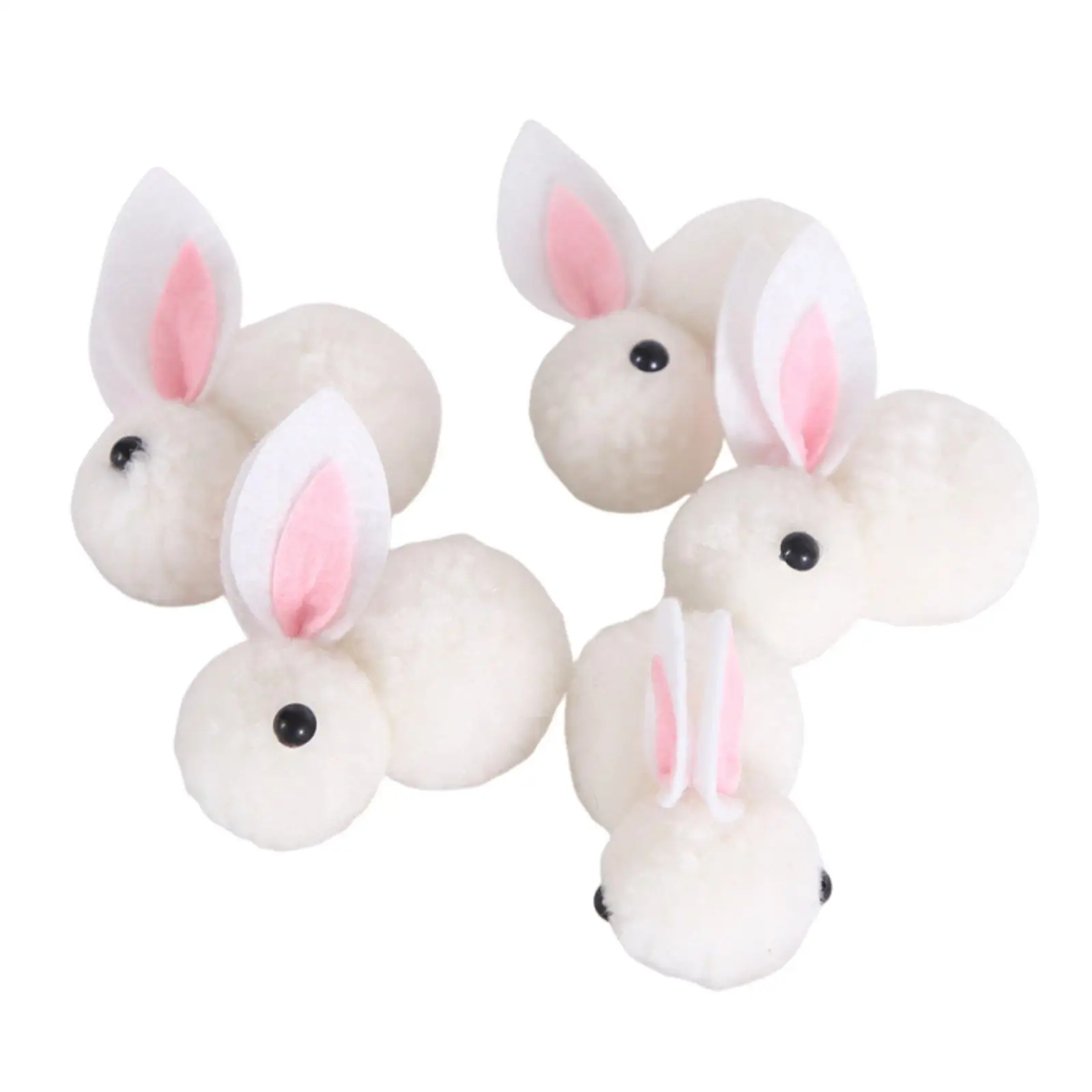 Easter Mini Bunny, Plush Bunny Figurine, Soft Toy, Random Color Gift