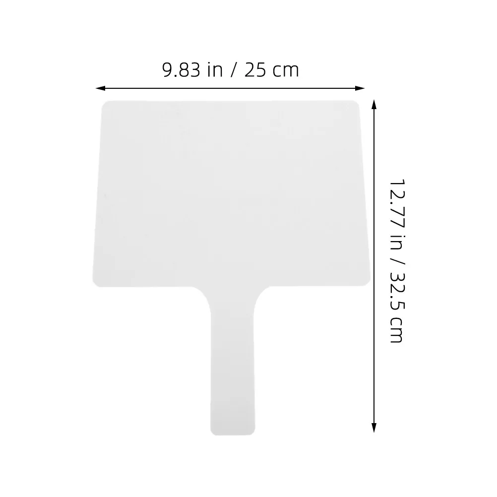 2Pcs Classroom Handheld Answer Paddle Dual-Sided Dry Erase Board Acrylic Material Interactive Learning Tool Student Response