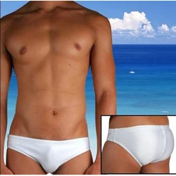 Free shipping Private Customized BOYTHOR A New Brand Male Sexy Low-Waist White Triangle Swim Trunks Tight Swimwear Quick-Drying