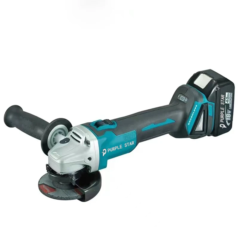 Imagem -06 - Brushless Lithium Electric Angle Grinder Máquina de Corte Recarregável Alta Potência Polimento para Makita 18v 125 mm Dga404