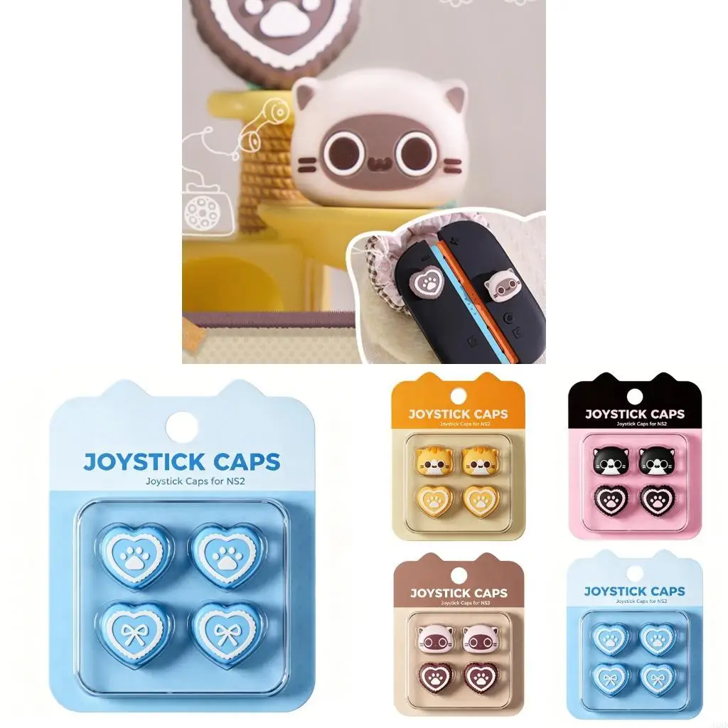 J1HD Cartoon Pattern Joystick Cap for NS2 Thumbstick Cap Analog Rocker Cap Controller Thumb Cover