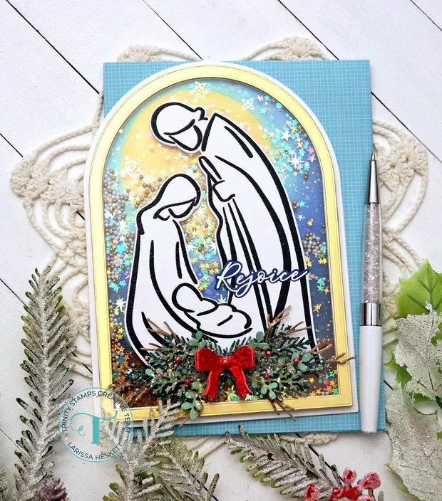 New 2024 Sketchy Nativity Christmas Metal Cutting Dies Clear Stamps Scrapbooking For Paper Making Frame Card