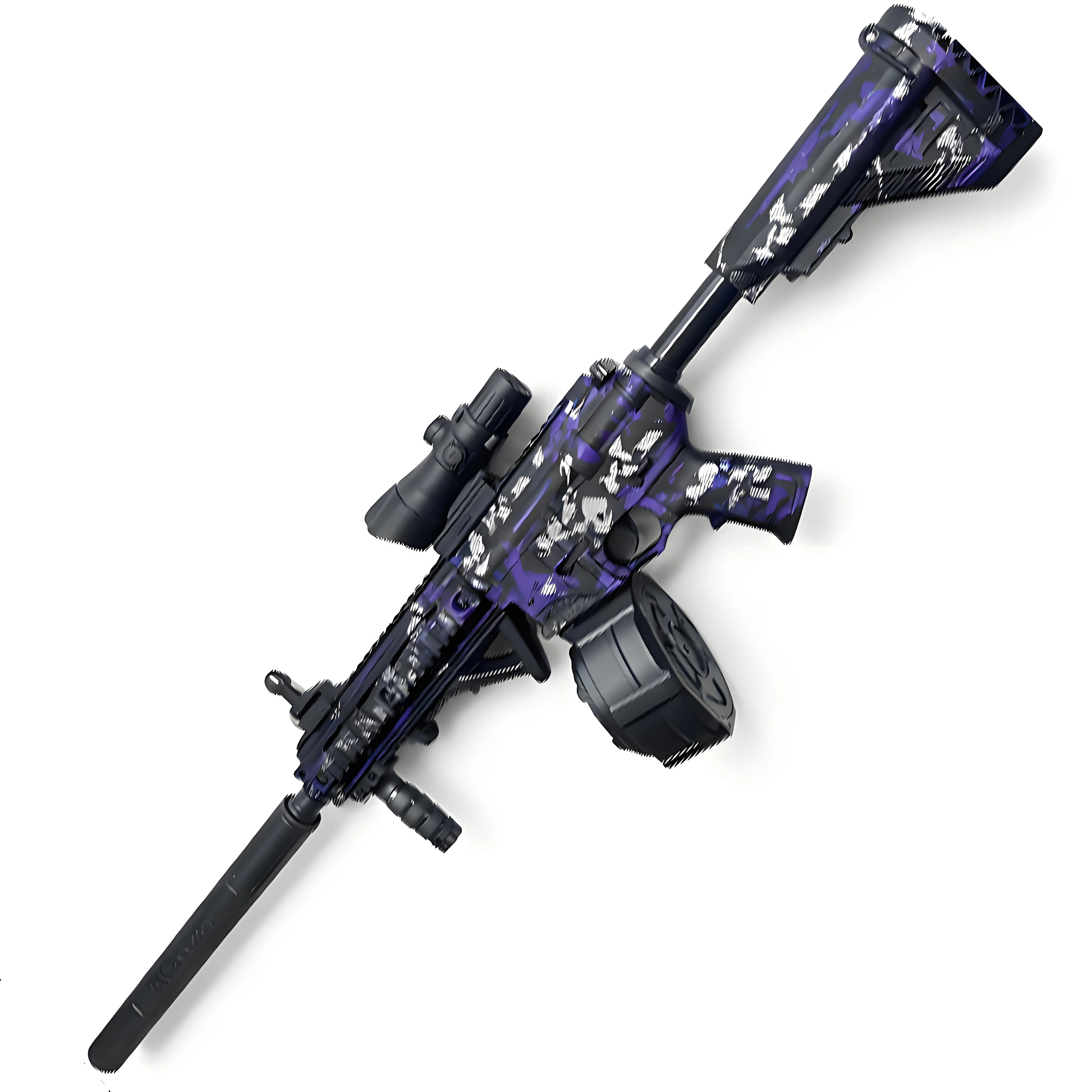 Pro Grade M416 Gel Blasters In Premium Purple Black Auto Electric Long Range Gel Ball Blaster Gun Toy Ultimate Gift For Adults