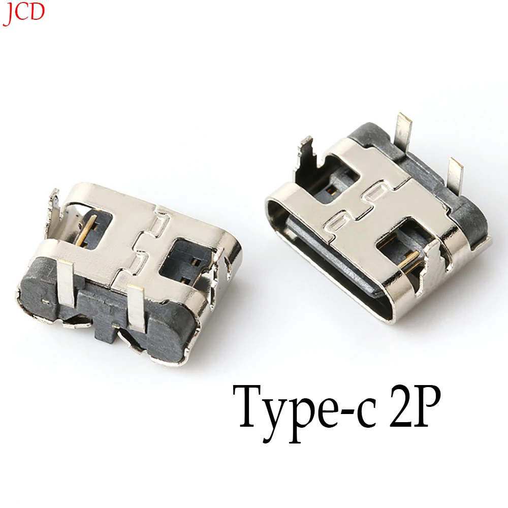 

5/10/20 PCS USB 3.1 Type-C 2P Horizontal Charging Mother Base Interface Plug Board Soldered 90 Degree USB Connector Socket