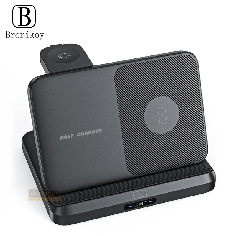 

Wireless Charger For iPhone17 Samsung Galaxy Z Fold 5 4 3 S23 Ultra Foldable Screen Wireless Charging Station Wireless Charging