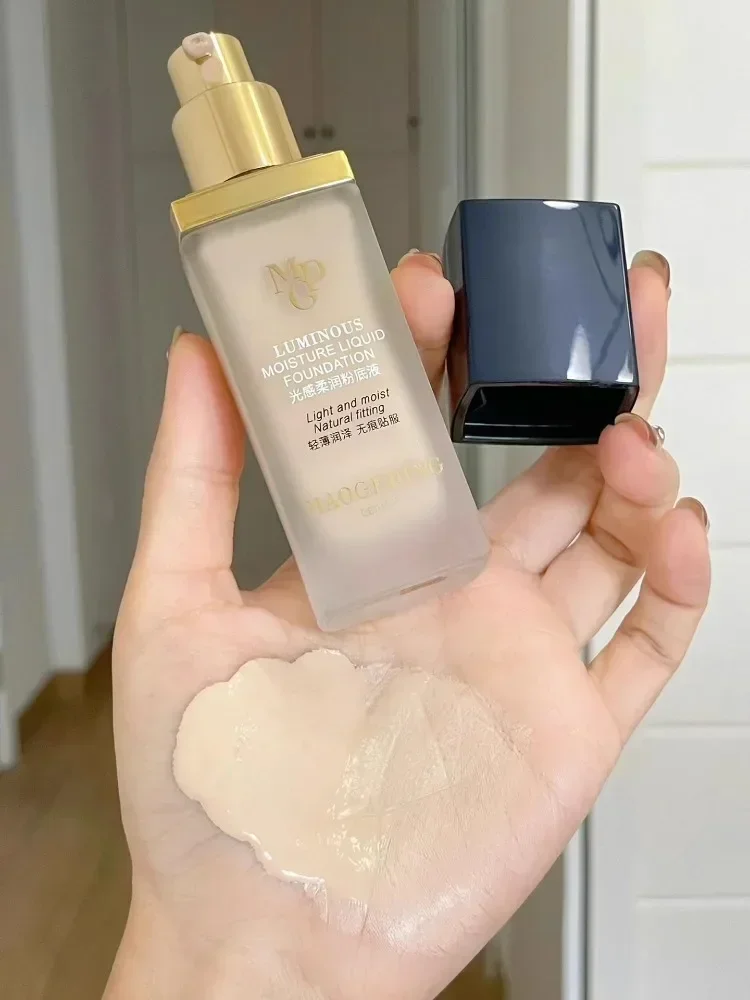 Maogeping Fondotinta morbido luminoso originale Trucco di bellezza rara Lussuoso fondotinta liquido per la cura della pelle Correttore a copertura totale