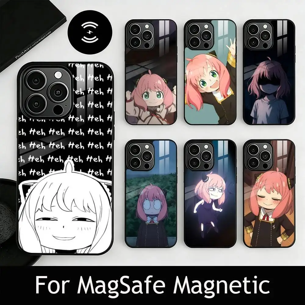 

Cute Anya Forger Spy-Family Phone Case For iPhone17,16,15,14,13,12,11 Plus,Pro Magnetic with Magsafe Wireless Charging