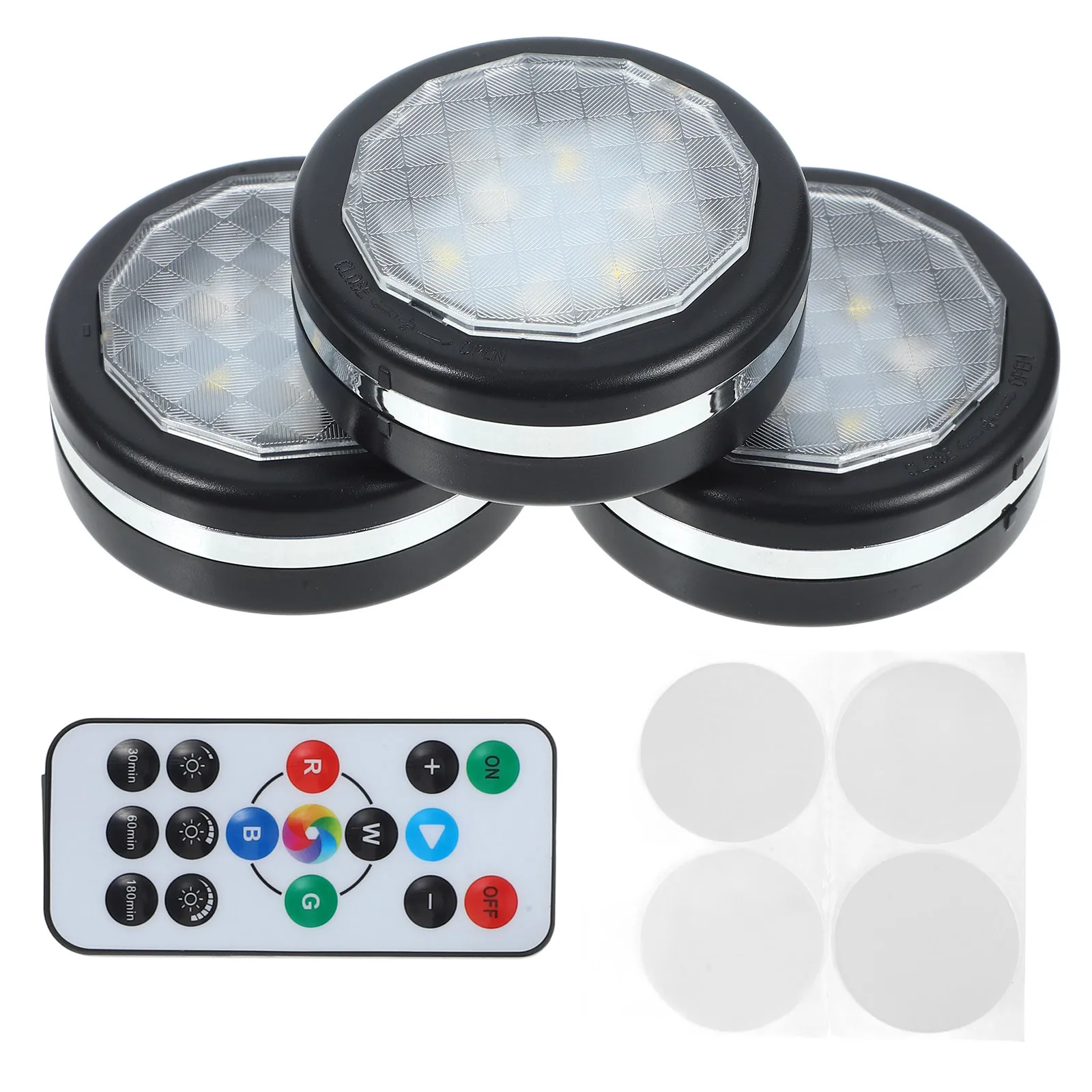 

1 set 1 Set Night Dimmable Remote Control Cabinet For Multi-Use Cabinet Light Bedroom Wardrobe Closet Round Multifunction Light
