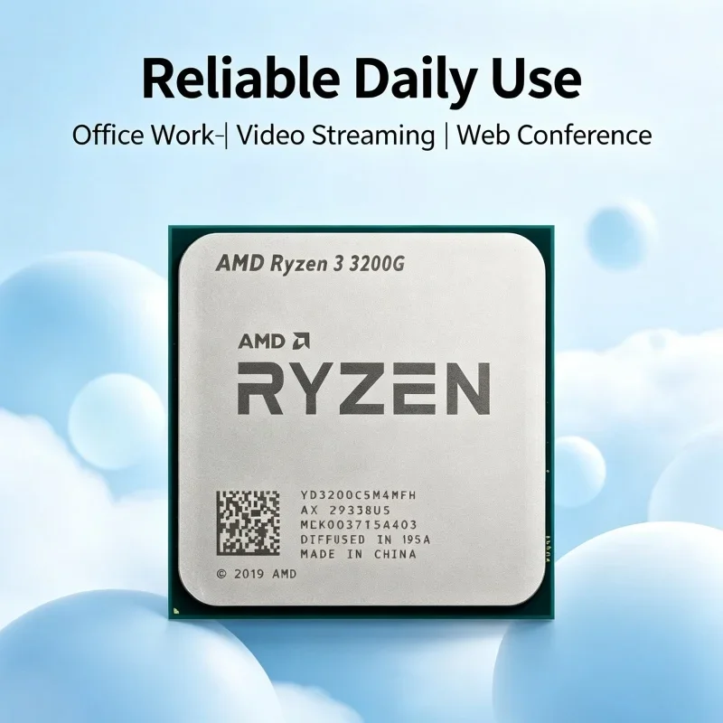 amd-ryzen3-pro-3200g-socket-am4-cpu-36ghz-65w-4‑core-4‑thread-l3-cache-4m-con-grafica-vega-8-per-desktop-da-casa-e-ufficio