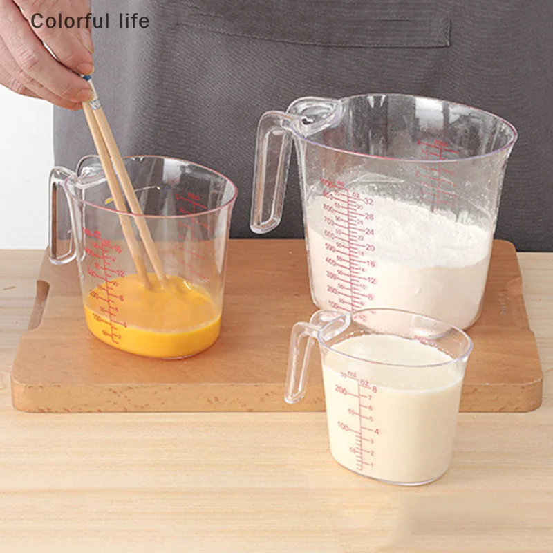 

50/500/1000 мл мерные стаканчики для жидкости для выпечки, весы, пластиковый стакан для измерения объема, кухонные инструменты для выпечки