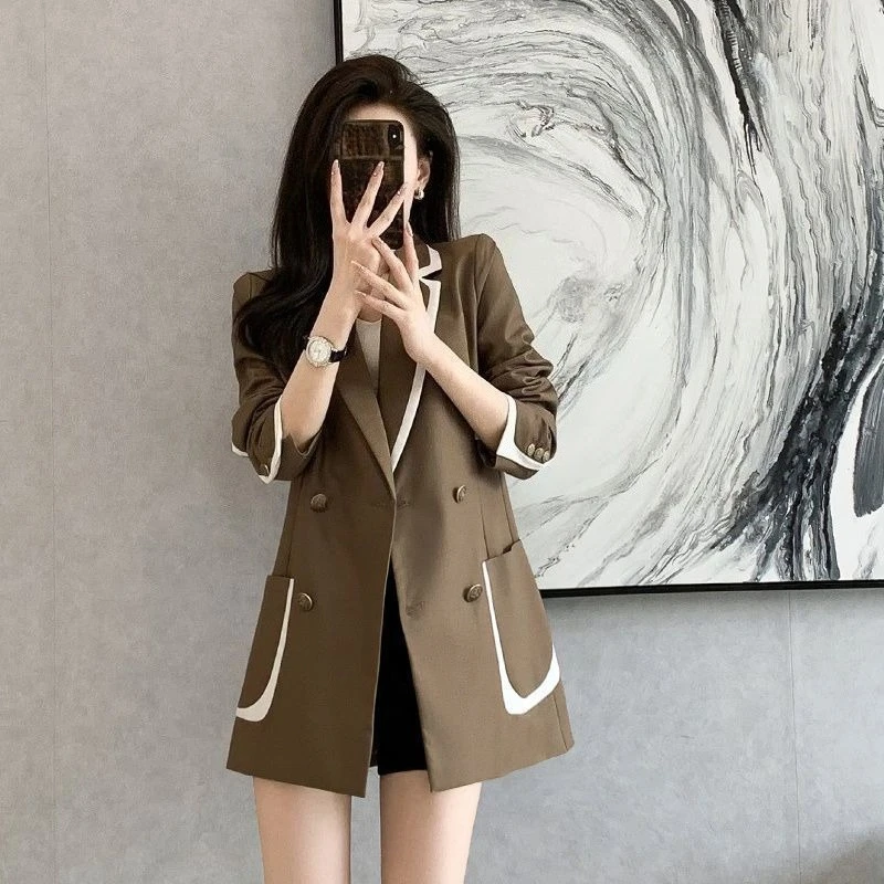 

Women's European Style 2025 Spring/autumn New Arrival - Loose Fit Slimming Office Versatile Professional